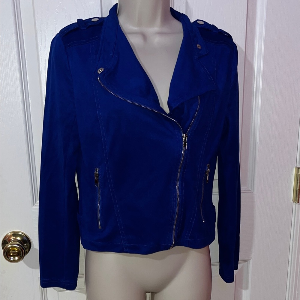 Women's Blue suade Jacket